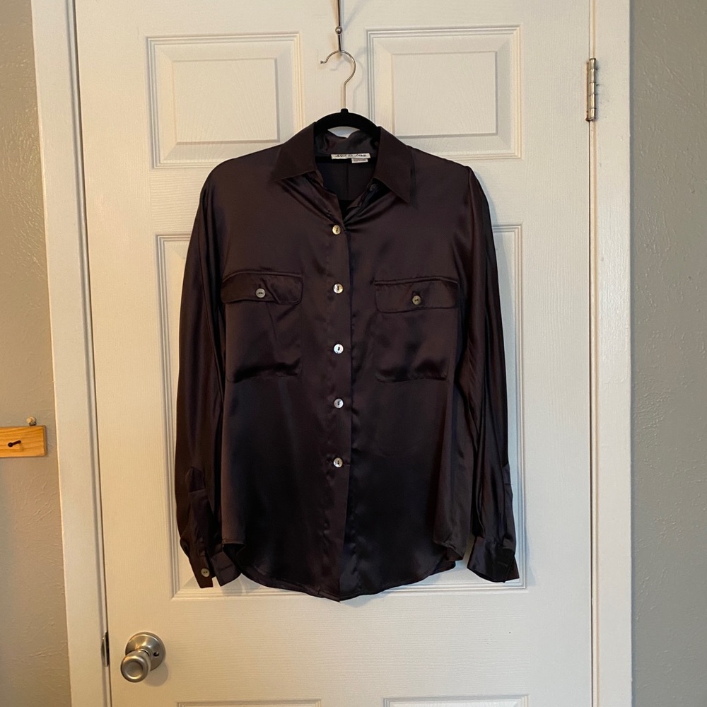 100% Pure Silk Button Up shirt